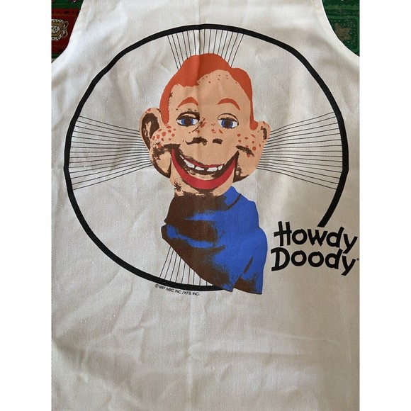 Vintage 1987 Howdy Doody Apron White Unused NBC Inc No Packaging LOGO - Picture 2 of 7